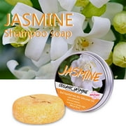 Jasmine Scented Shampoo SoapGentle Cleansing \u0026 Nourishing, Leaves Hair Soft \u0026 Fragrant, Ideal for All Hair Types, Eco-friendly \u0026 Compact, 60g, Perfect for Daily Hair Care, Travel-friendly, Refreshing